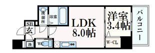 三ノ宮駅 徒歩9分 12階の物件間取画像